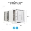 Ar Condicionado Janela Eletrônico Midea com Controle Remoto e Wi-Fi 7500 BTUs Frio 220V QCL075RB