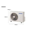 Ar Condicionado Split Inverter Samsung WindFree AI 18000 BTUs Frio 220V AR18DYFAAWKXAZ